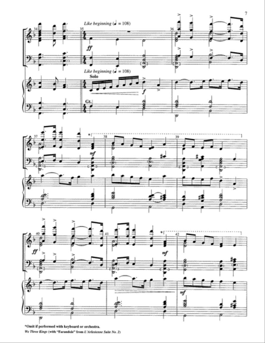 We Three Kings Orchestra scores gallery preview page 16
