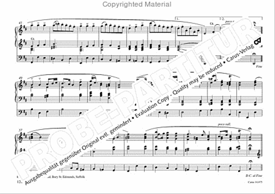 Freiburger Orgelbuch: Stammteil Organ Solo scores gallery preview page 129