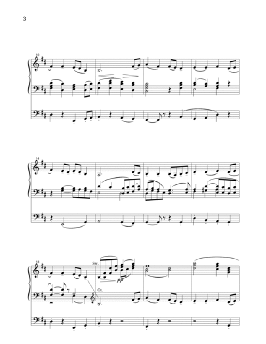 Five Variants of Dives and Lazarus Organ Solo scores gallery preview page 2