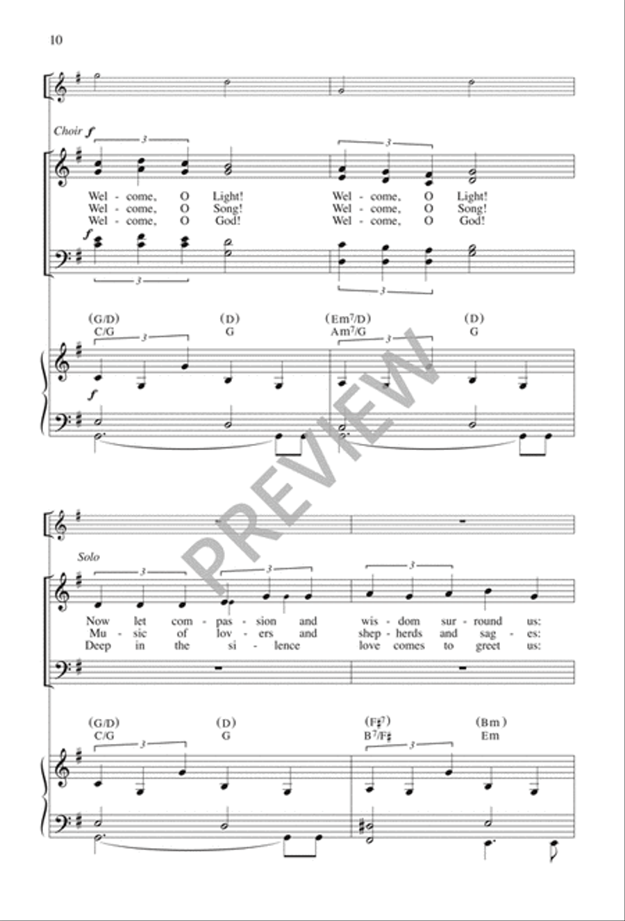 Welcome the Child 4-Part scores gallery preview page 11