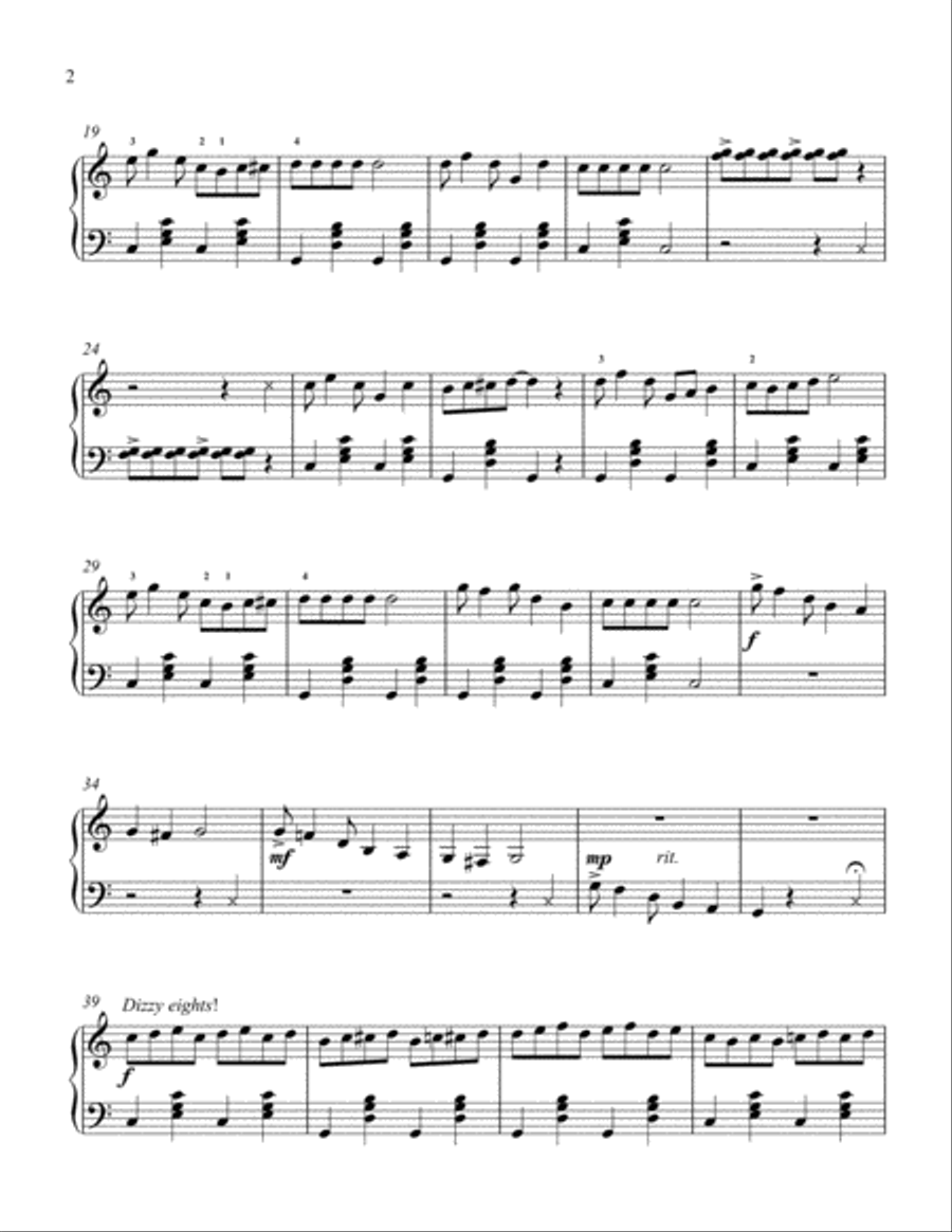 Dizzy Daisy Dance Piano Solo scores gallery preview page 2