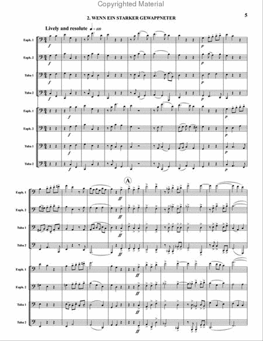 Festive & Commemorative Music (3 Mvts.) Large Ensemble scores gallery preview page 3