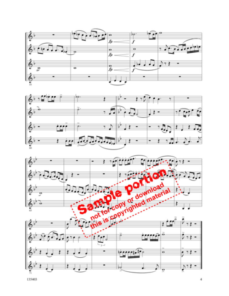 Fantasia on Joy To The World Cornet scores gallery preview page 4