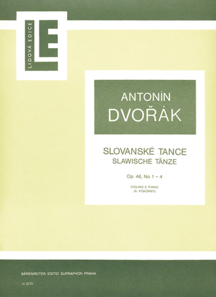 Book cover for Slawische Tänze no. 1-4, op. 46