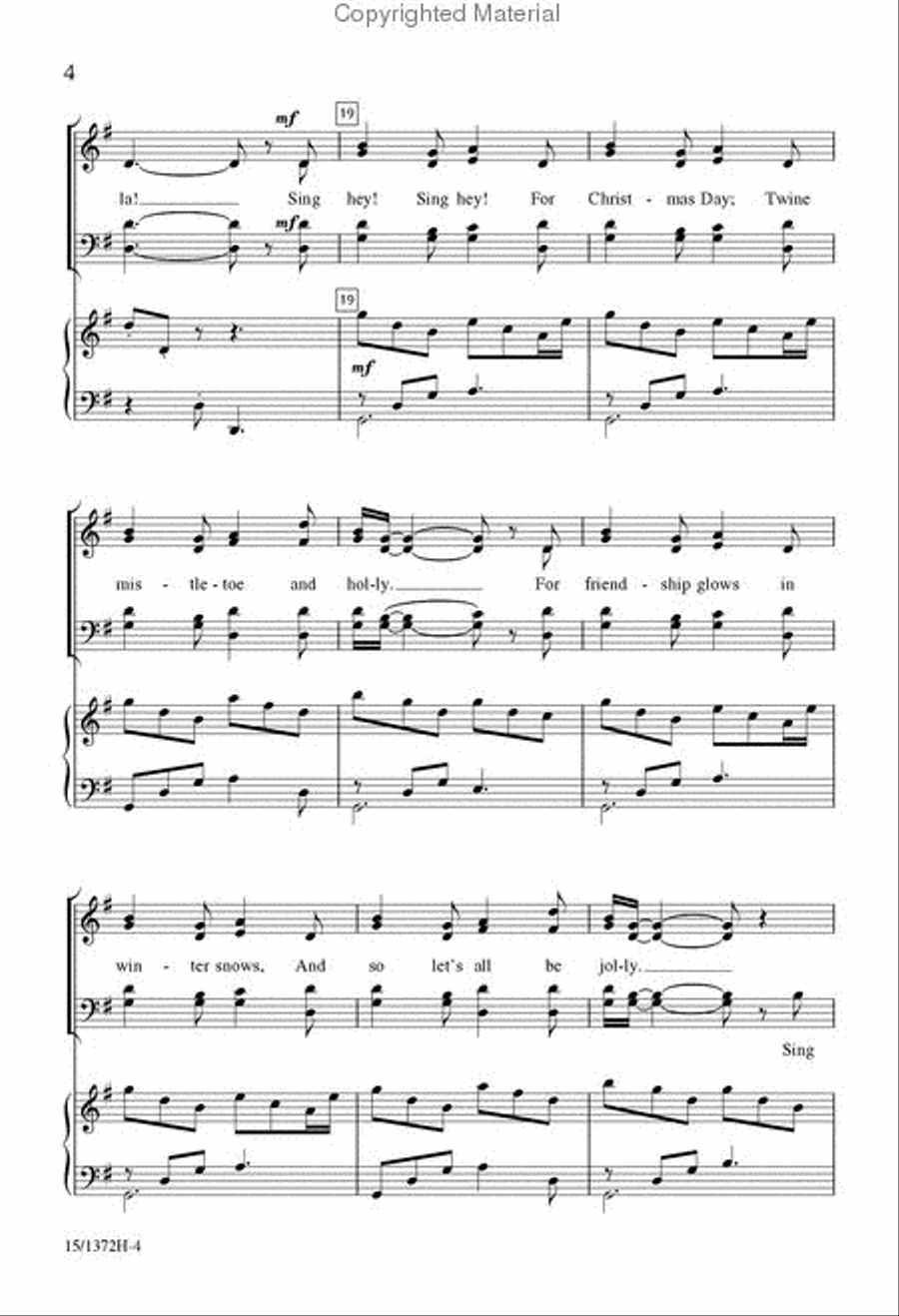Sing Hey Sing Hey 4-Part scores gallery preview page 4