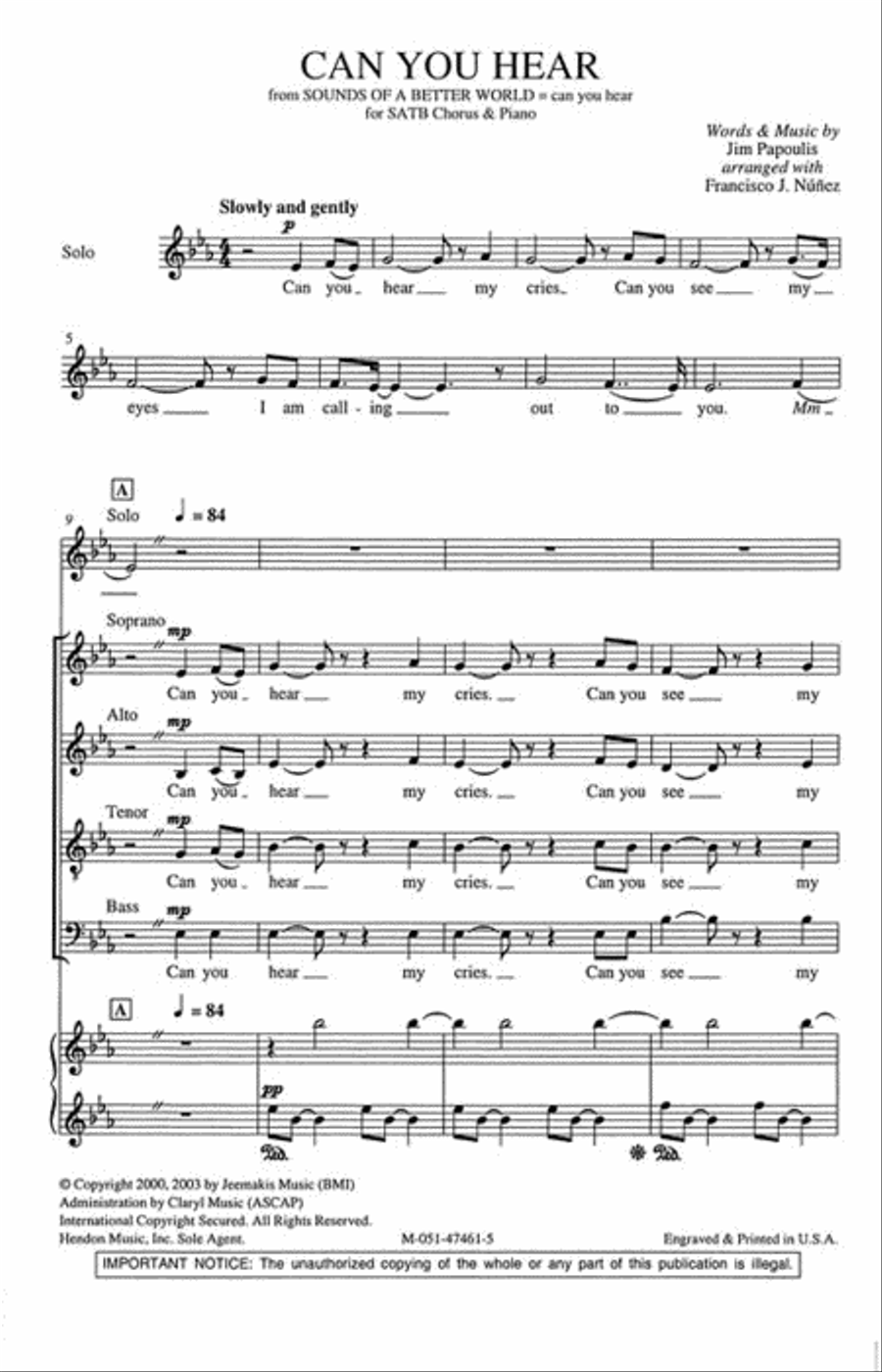 Can You Hear 4-Part scores gallery preview page 2