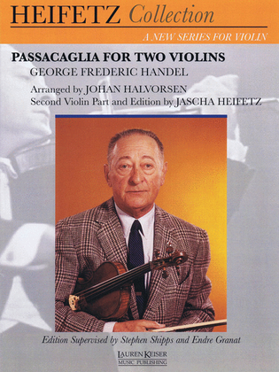 Book cover for Passacaglia for Two Violins
