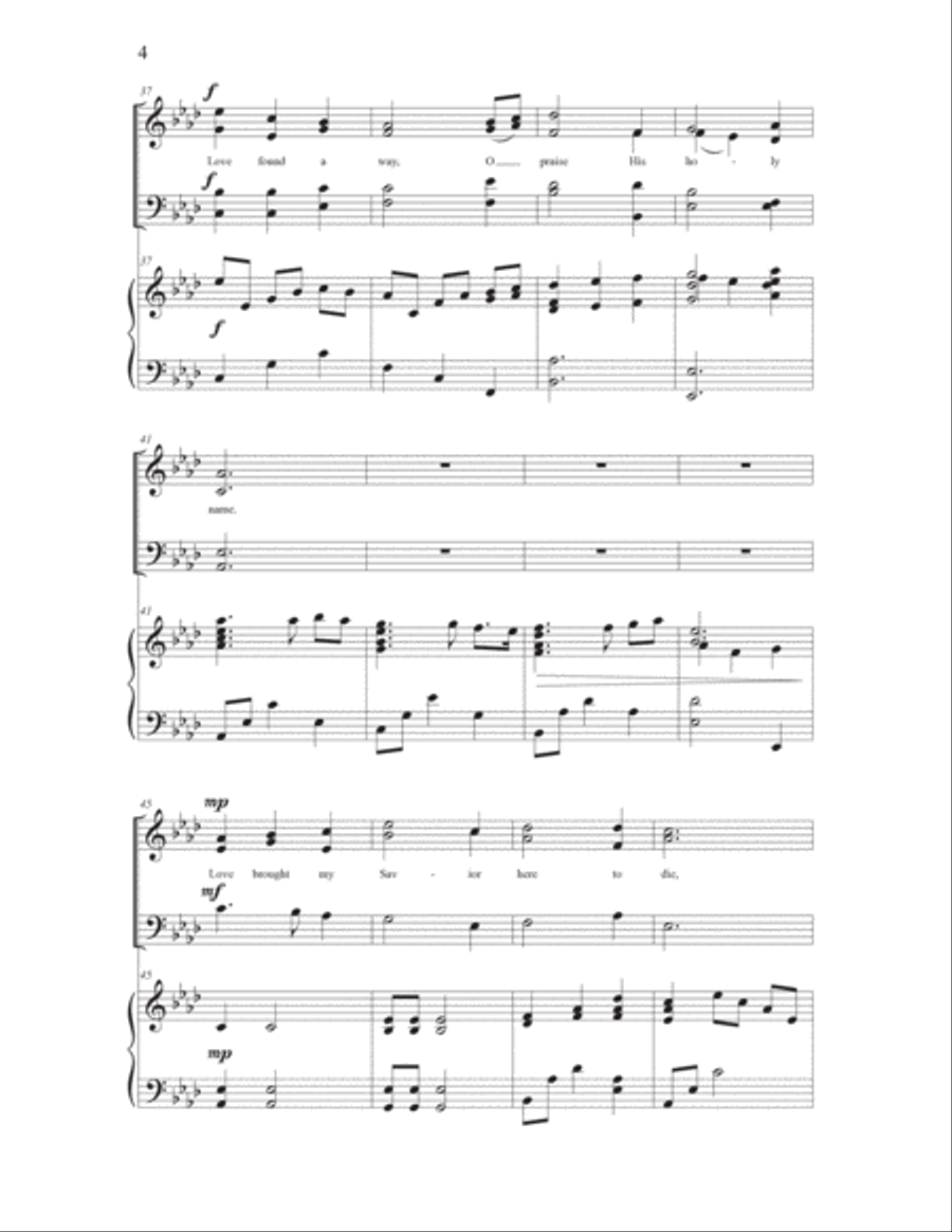 Love Found a Way 4-Part scores gallery preview page 4