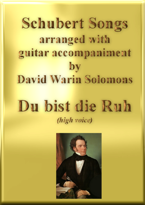 Book cover for Du bist die Ruh high voice and guitar