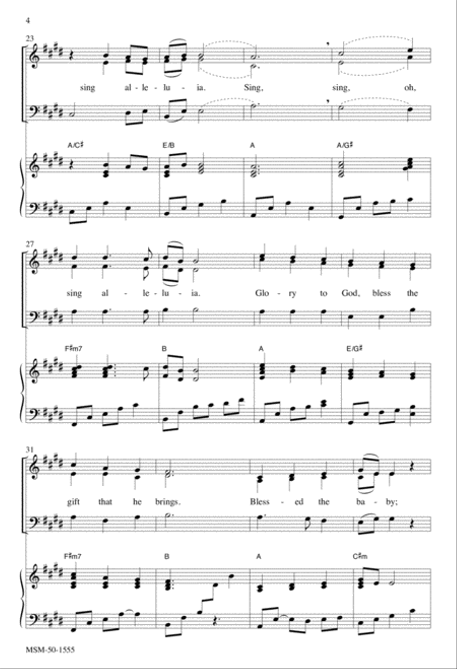 Christmas Lullaby (The Gift) 3-Part scores gallery preview page 4