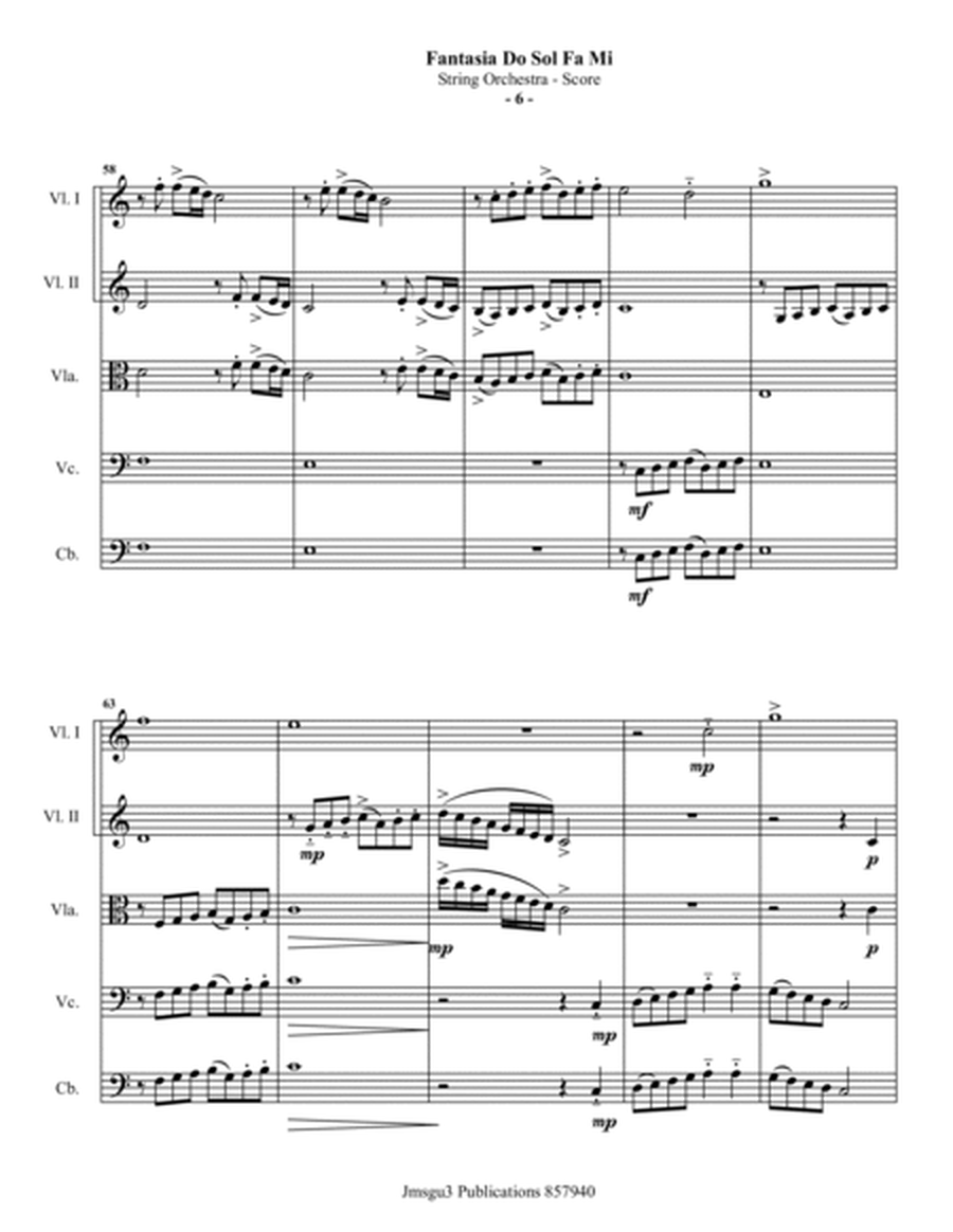 Sweelinck: Fantasia Do Sol Fa Mi for String Orchestra image number null