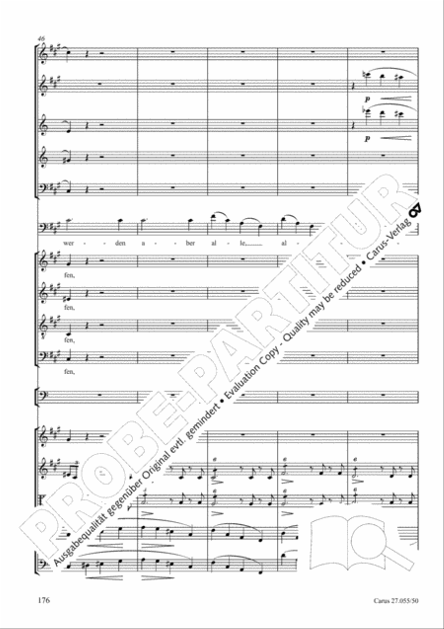 Ein Deutsches Requiem (German Requiem) 4-Part scores gallery preview page 183