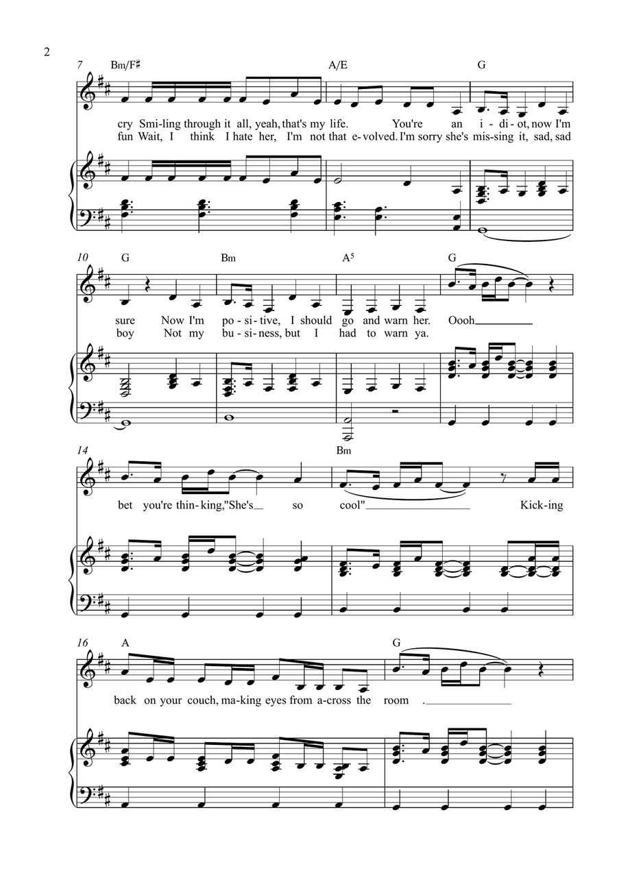 That's So True Piano, Vocal scores gallery preview page 2