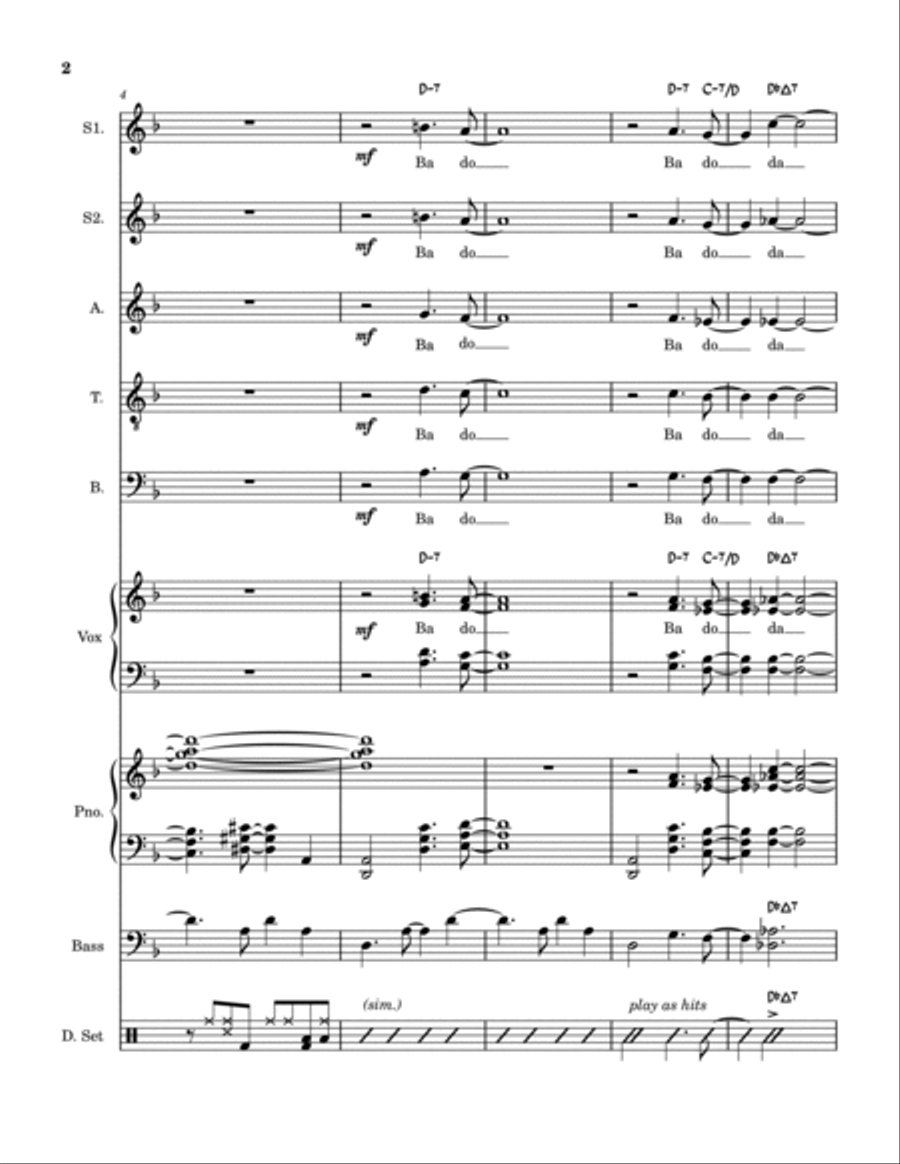 Blue Skies Jazz Ensemble scores gallery preview page 2