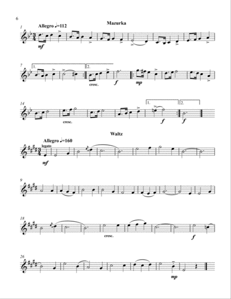 Stylistic Etudes for Trumpet or Horn Horn scores gallery preview page 6