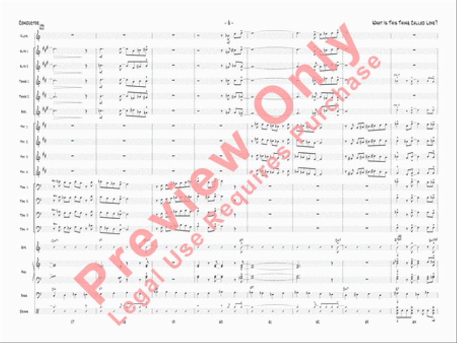What Is This Thing Called Love? Jazz Ensemble scores gallery preview page 11