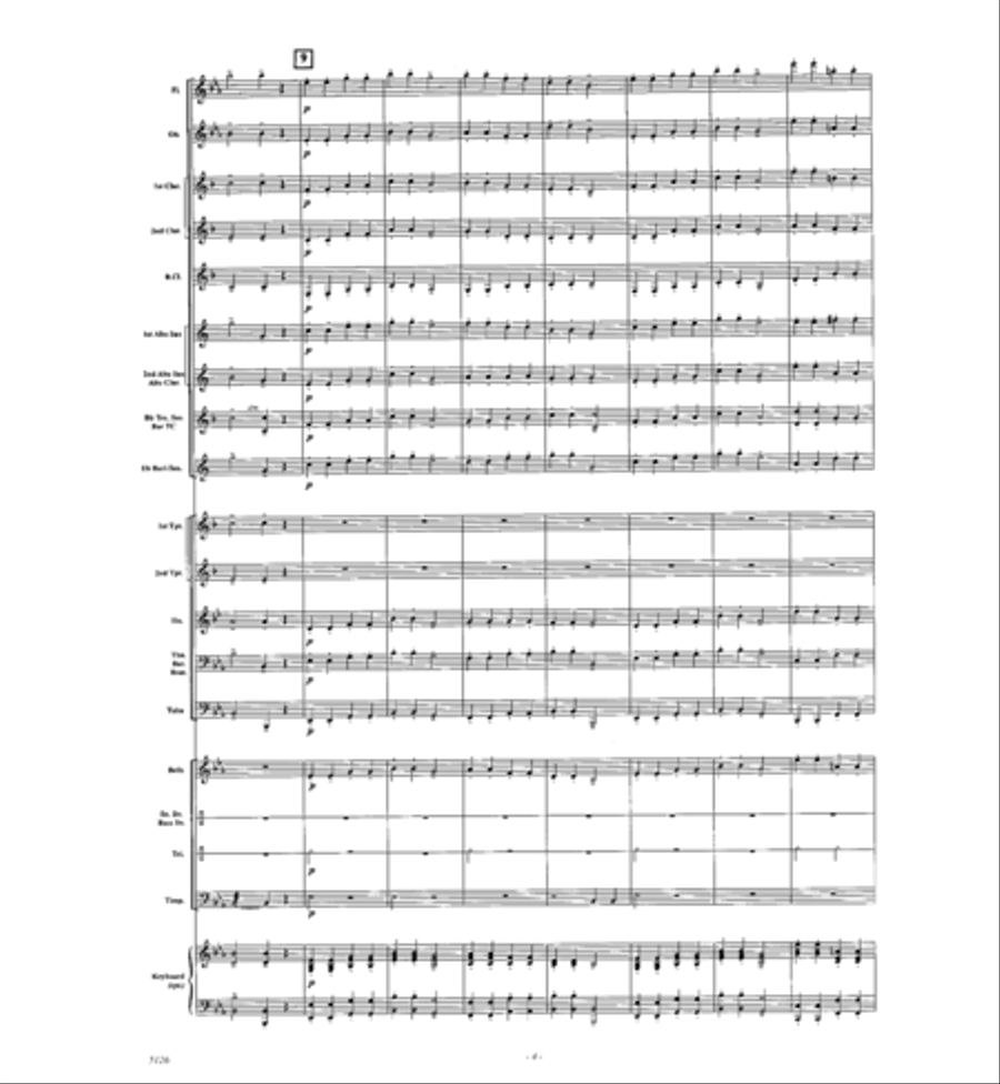 Surprise Symphony, 2nd movement Concert Band scores gallery preview page 3