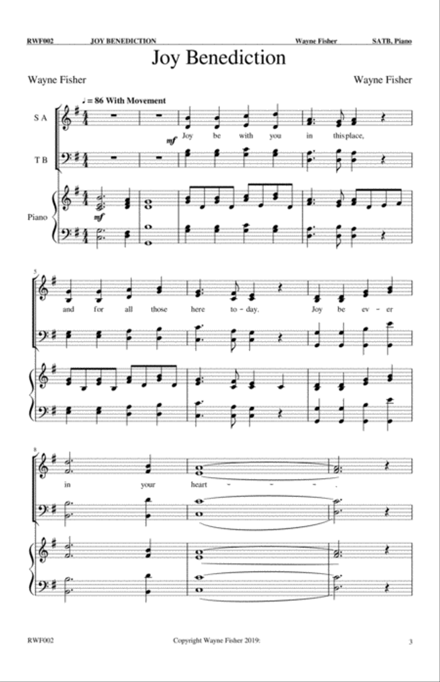 Five Introits Amens and Benedictions 4-Part scores gallery preview page 3