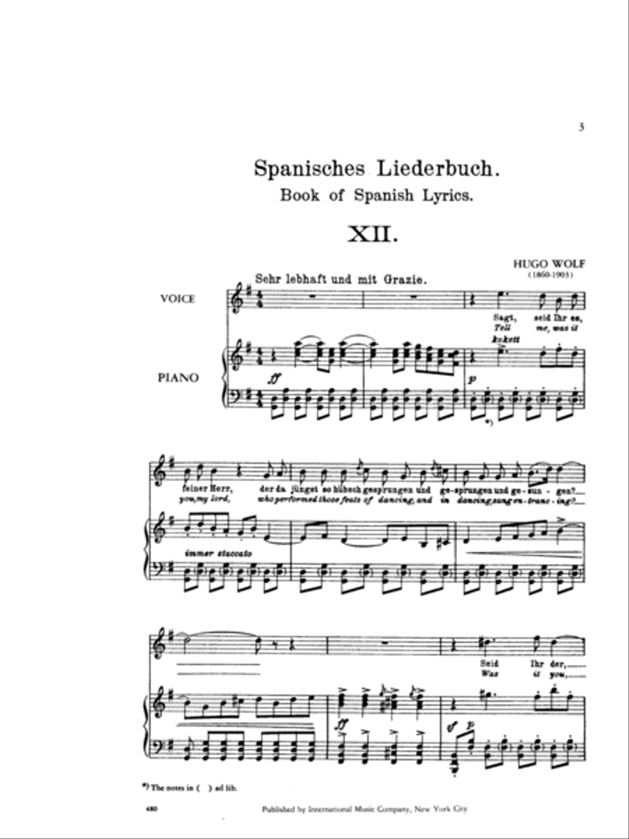 Book Of Spanish Lyrics. 34 Songs (G. & E.) Original Keys - Volume III Voice Solo scores gallery preview page 2