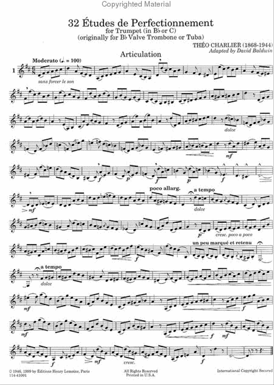 32 Etudes De Perfectionnement Chamber Music scores gallery preview page 2