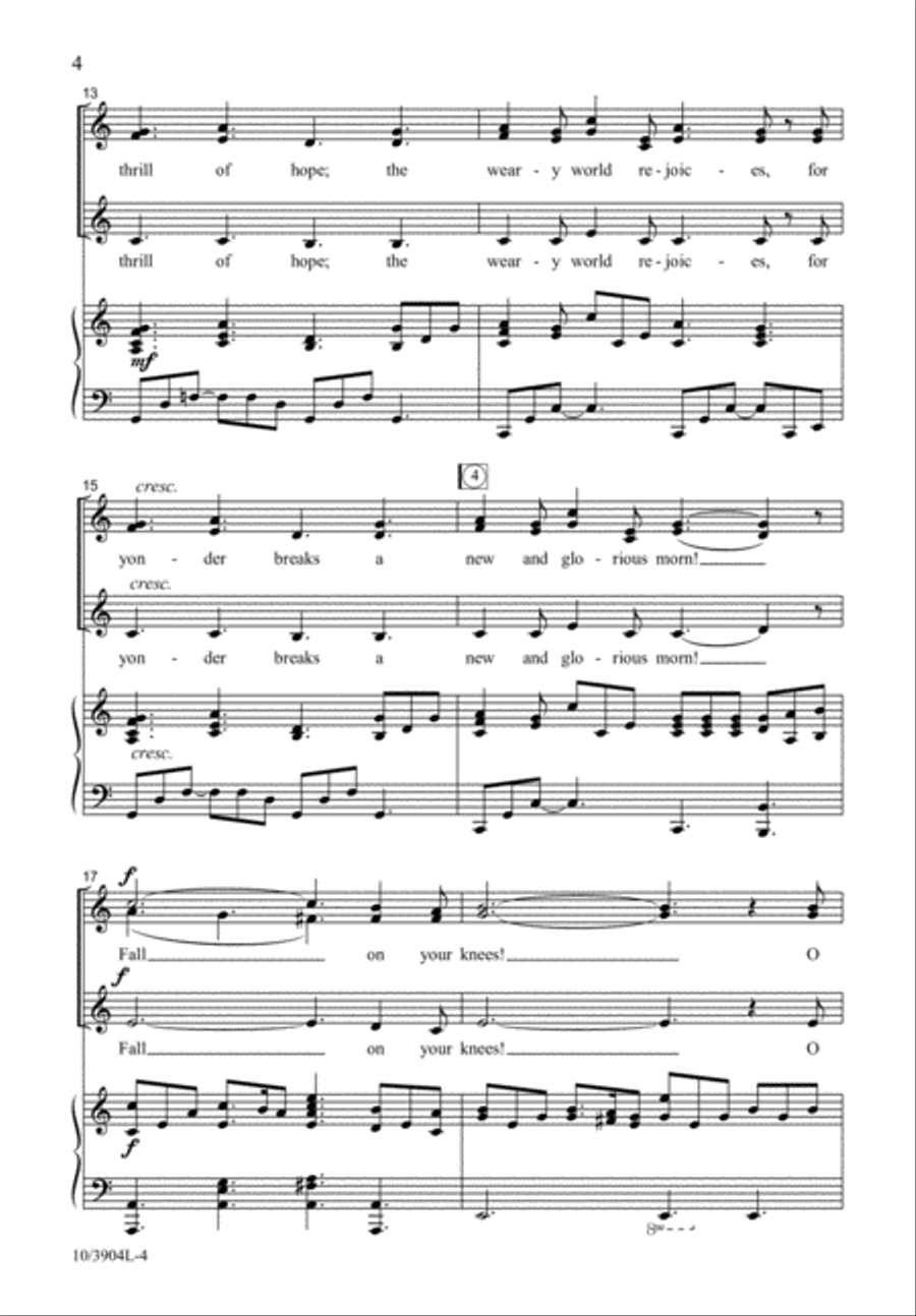 Holy Night, Silent Night SSA scores gallery preview page 5