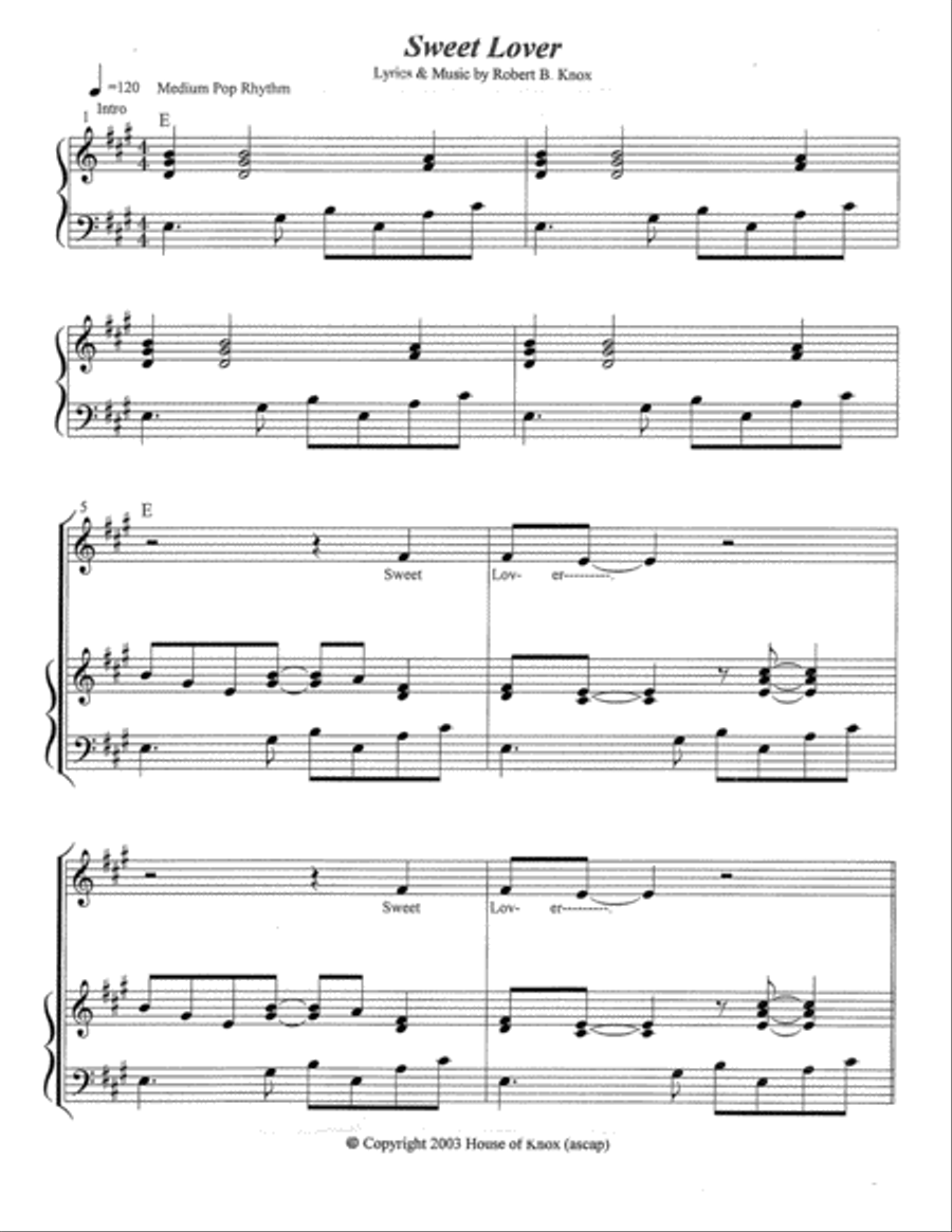 Sweet Lover Voice scores gallery preview page 2