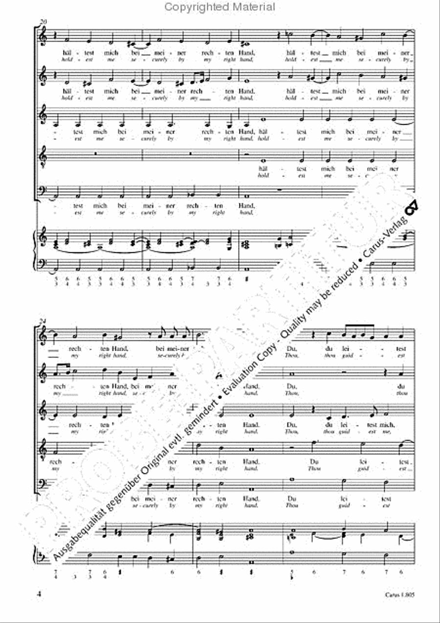 Nevertheless I am continually with thee (Dennoch bleibe ich stets an dir) SSATB scores gallery preview page 5