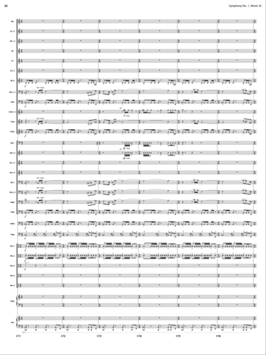 And the Earth Trembled (Symphony 1, New Day Rising, Mvt. III) Concert Band scores gallery preview page 19