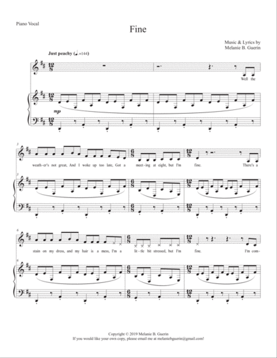 Fine Voice Solo scores gallery preview page 1