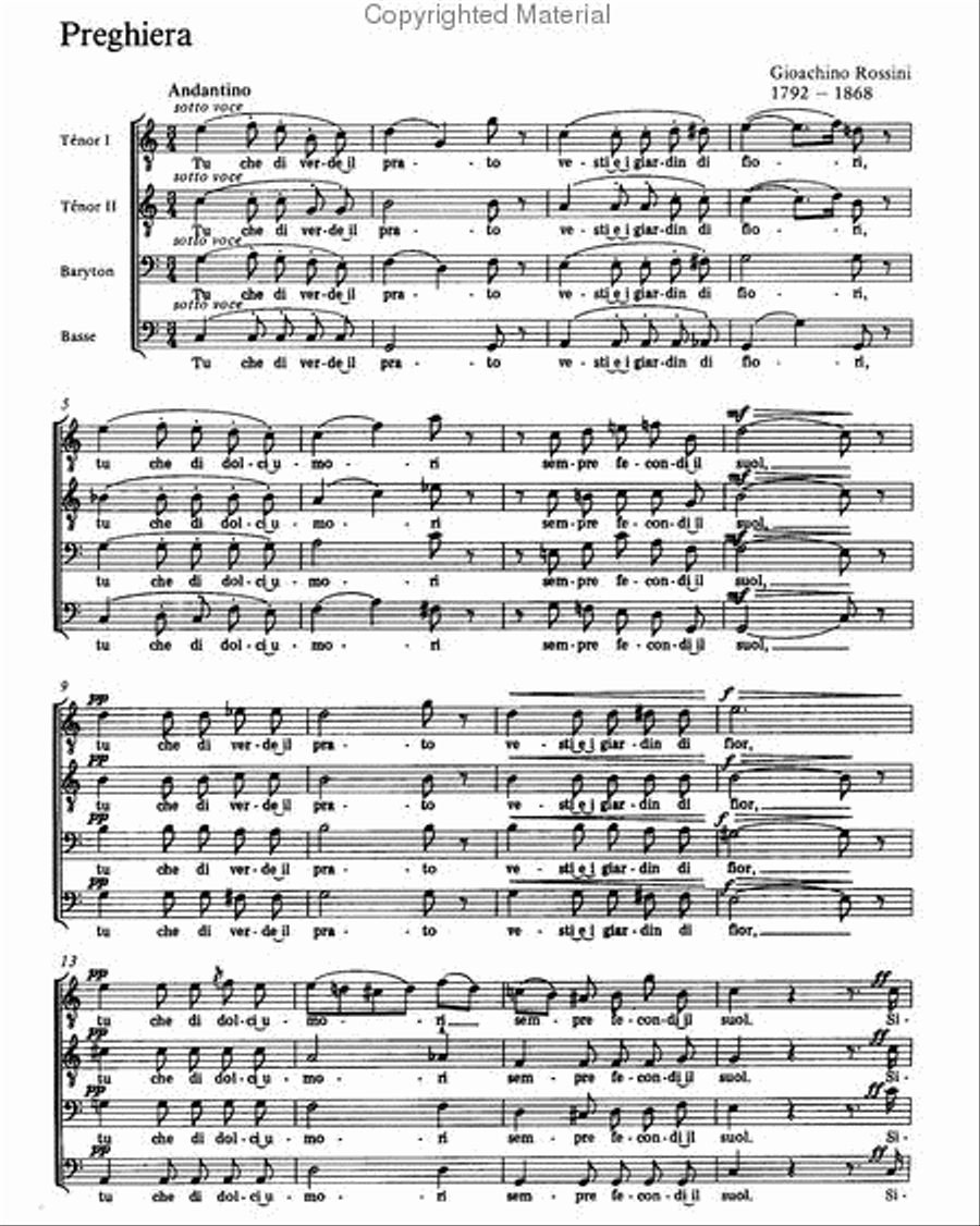 Preghiera Preghiera Men's Choir scores gallery preview page 2