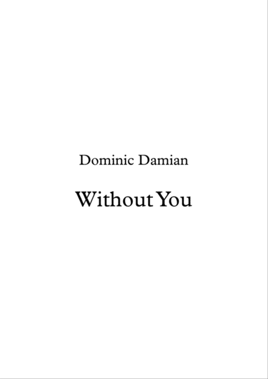 Without You Without You Small Ensemble scores gallery preview page 1