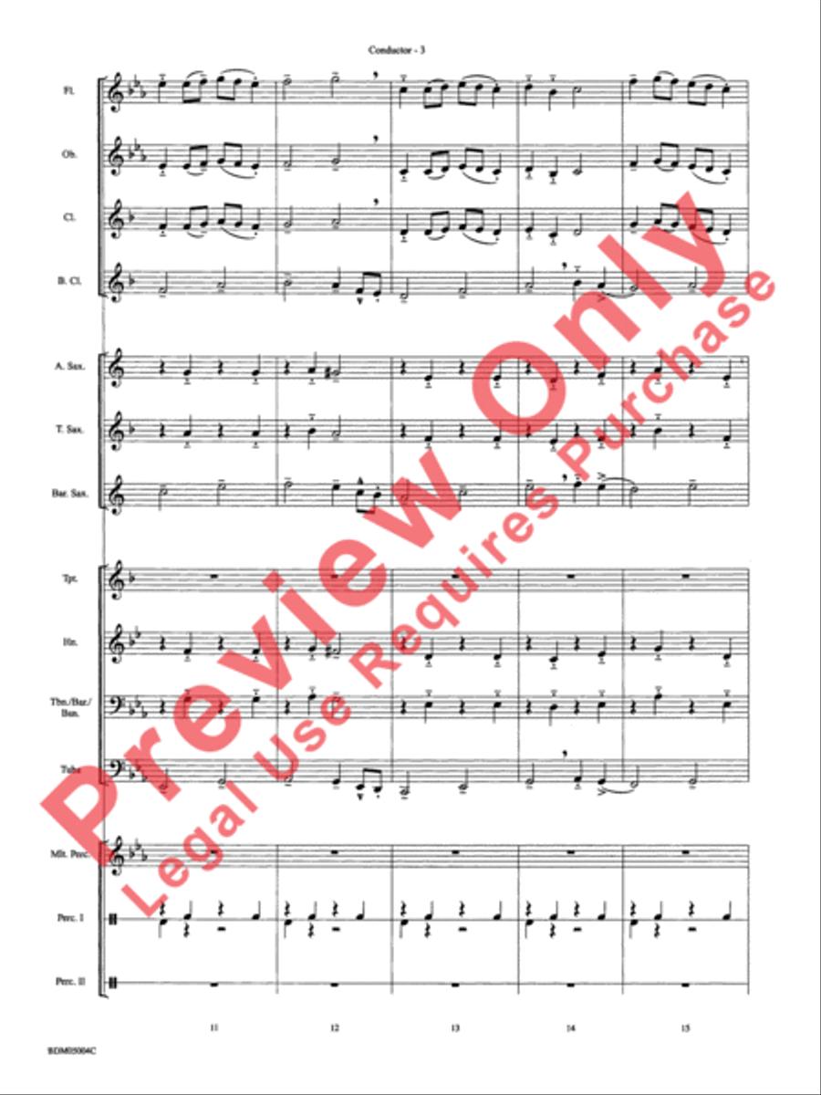 Russian Folk Dance Concert Band scores gallery preview page 5
