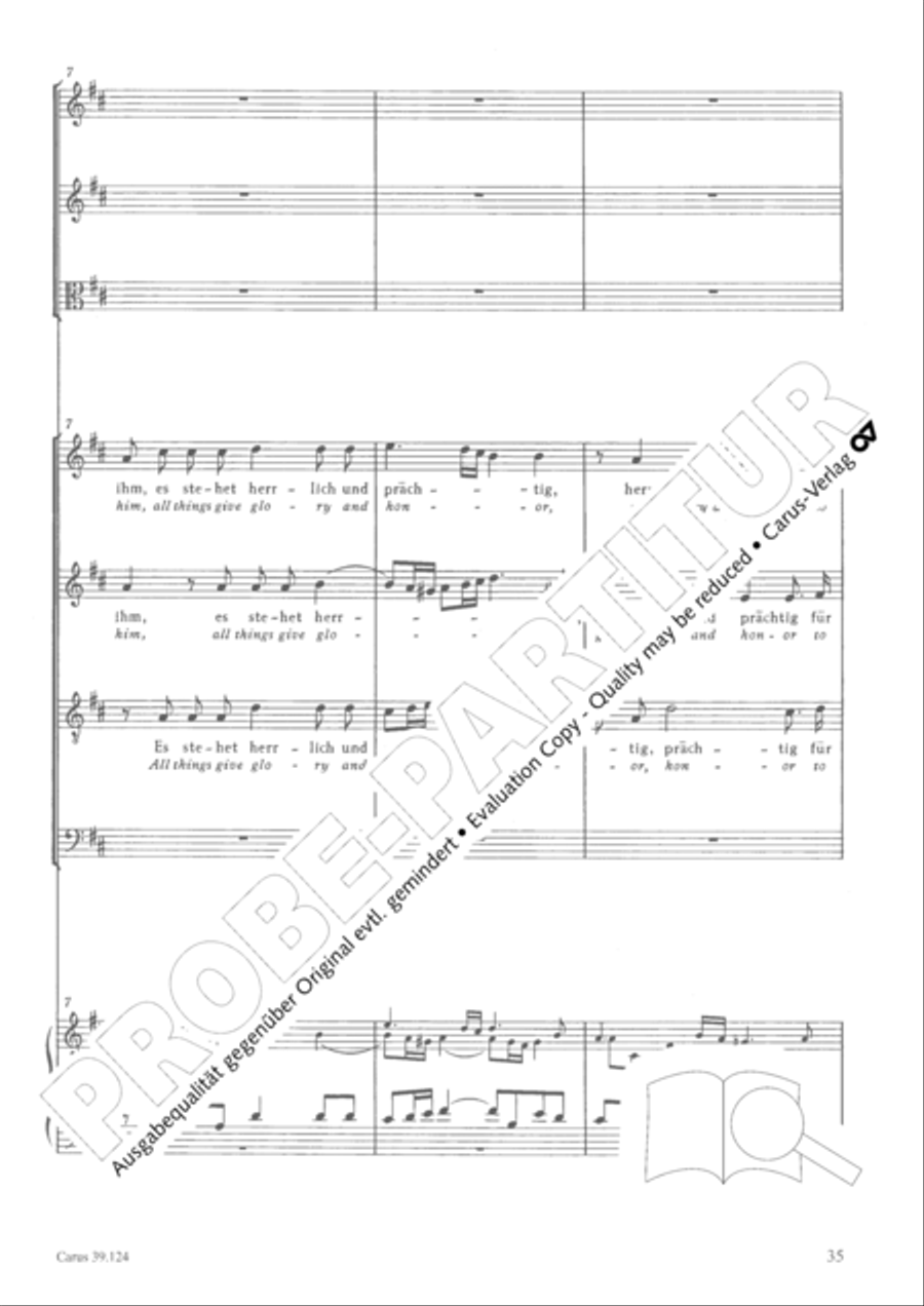 Sing to the Lord a new song (Singet dem Herrn ein neues Lied) 4-Part scores gallery preview page 36