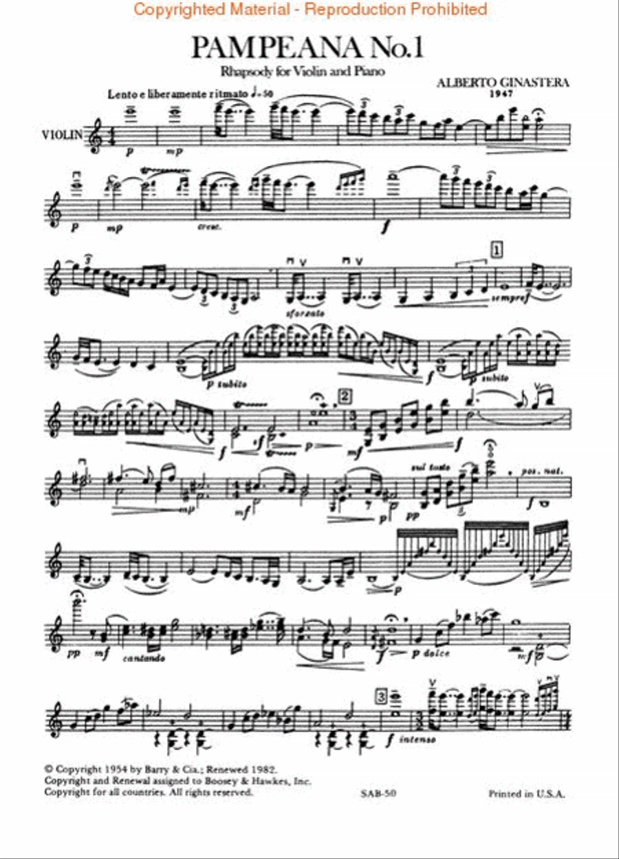 Pampeana No. 1 Violin Solo scores gallery preview page 4
