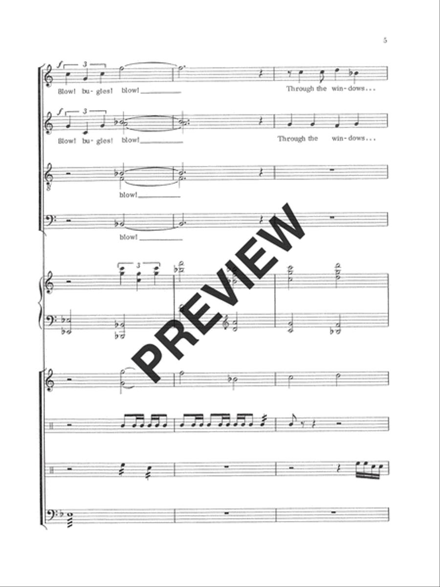 Beat! Beat! Drums! (Full Score) Choir scores gallery preview page 6