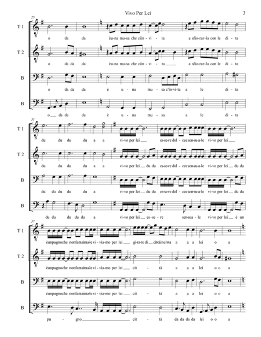 Vivo Per Lei Vivo Per Lei TTBB scores gallery preview page 3