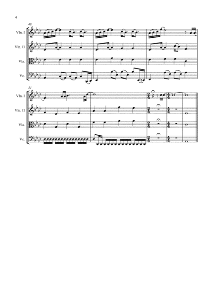 Never Enough Never Enough String Quartet scores gallery preview page 4