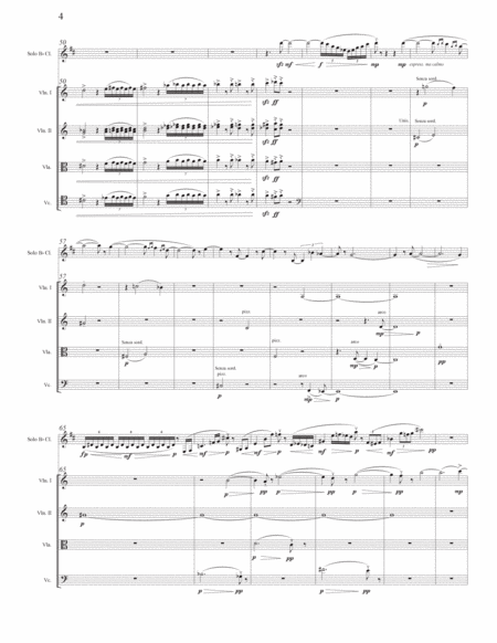 CLARINET CONCERTO (2019) for B-flat Clarinet and Orchestra (SCORE + PARTS) image number null