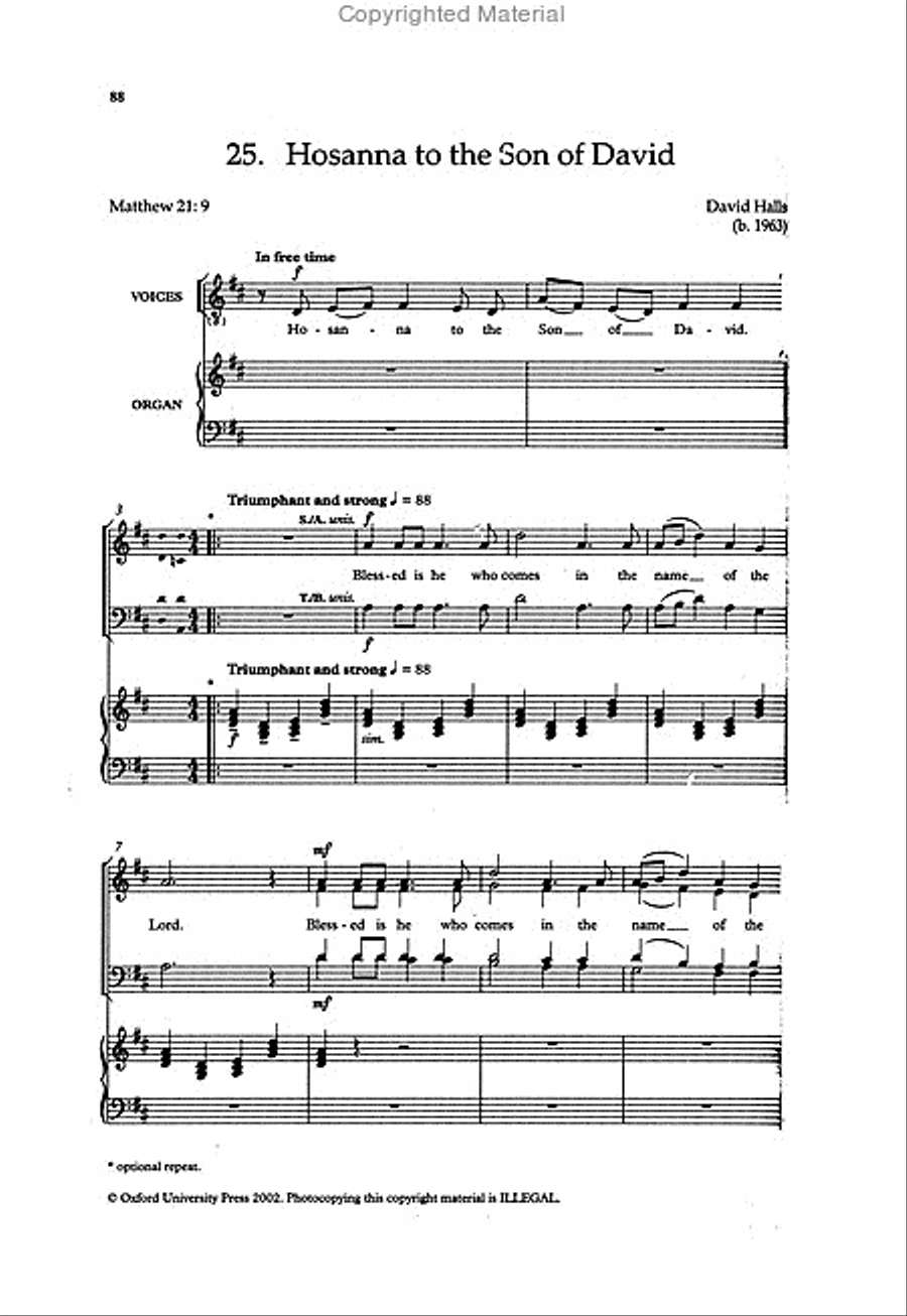 The New Oxford Easy Anthem Book 4-Part scores gallery preview page 4