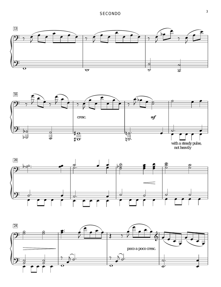 You'll Never Walk Alone (from Carousel) Piano Duet scores gallery preview page 3