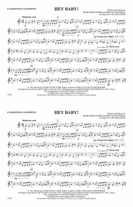 Hey Baby! (from Dirty Dancing): E-flat Baritone Saxophone