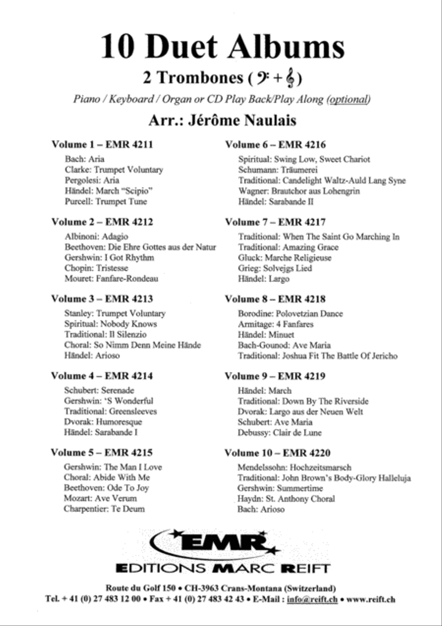 Album Volume 6 Trombone Duet scores gallery preview page 8