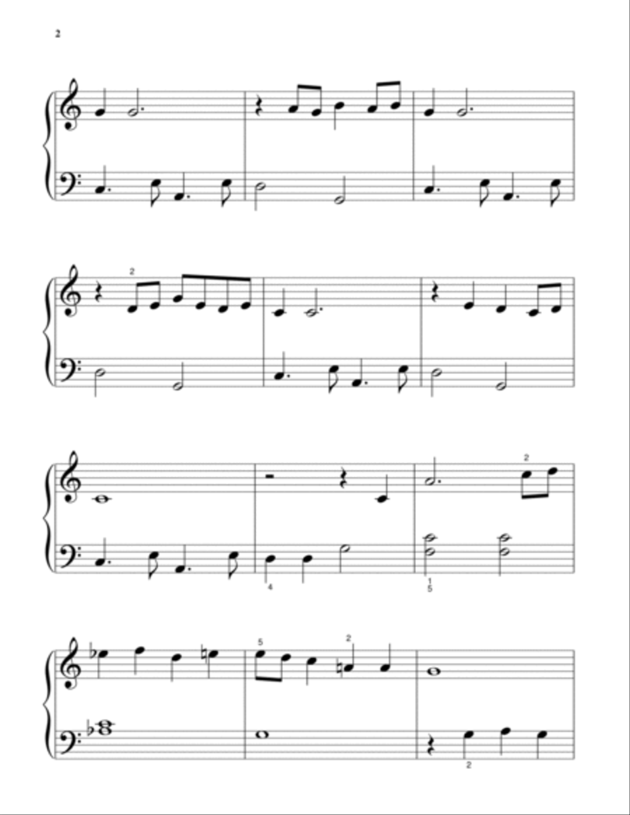 Sincerely Sincerely Easy Piano scores gallery preview page 2