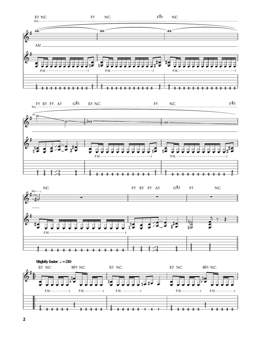 Angel Of Death Electric Guitar scores gallery preview page 2