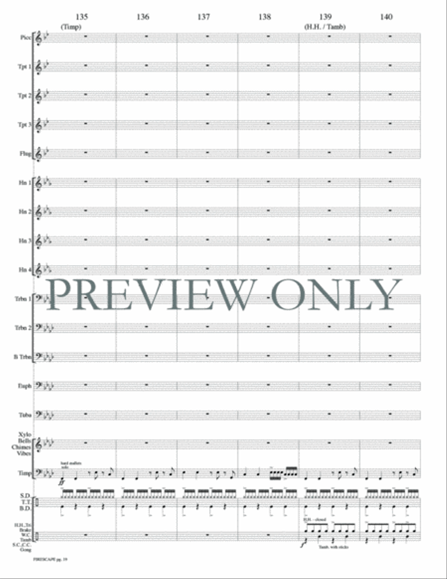 Firescape Small Ensemble scores gallery preview page 21