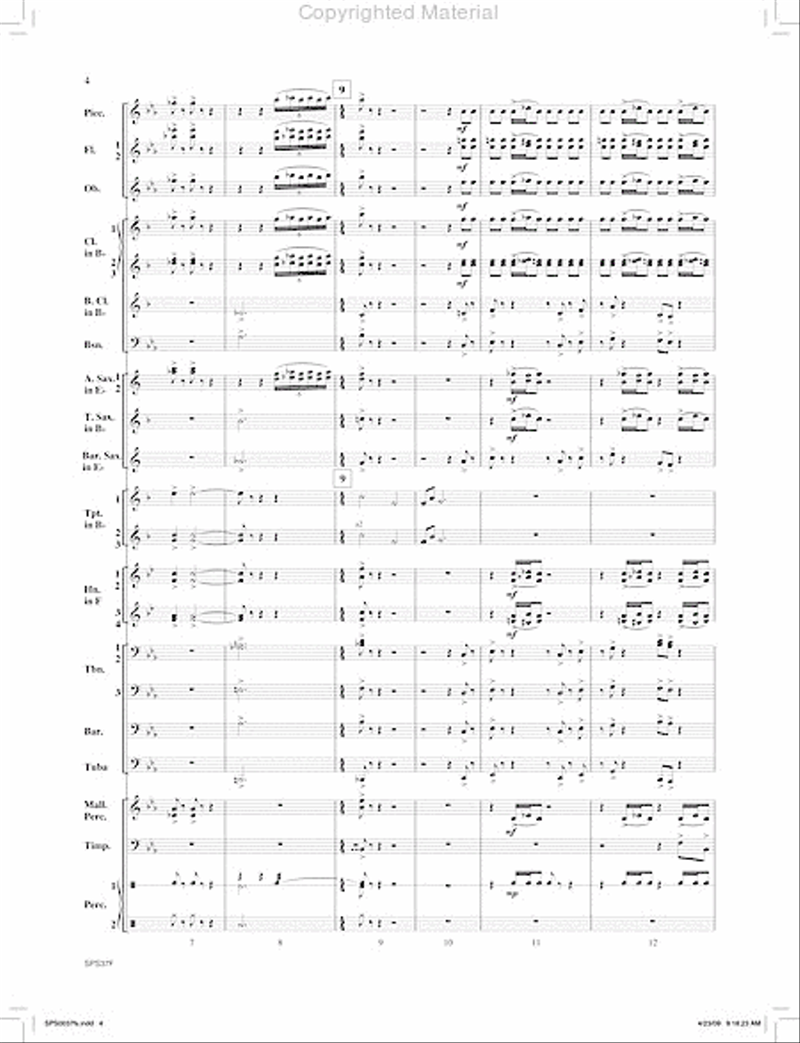Ricochet Concert Band scores gallery preview page 5
