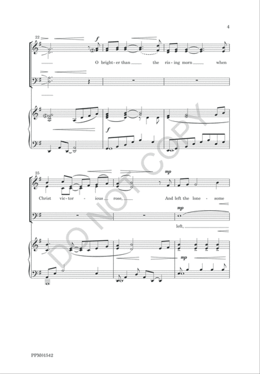 The King Shall Come 4-Part scores gallery preview page 6