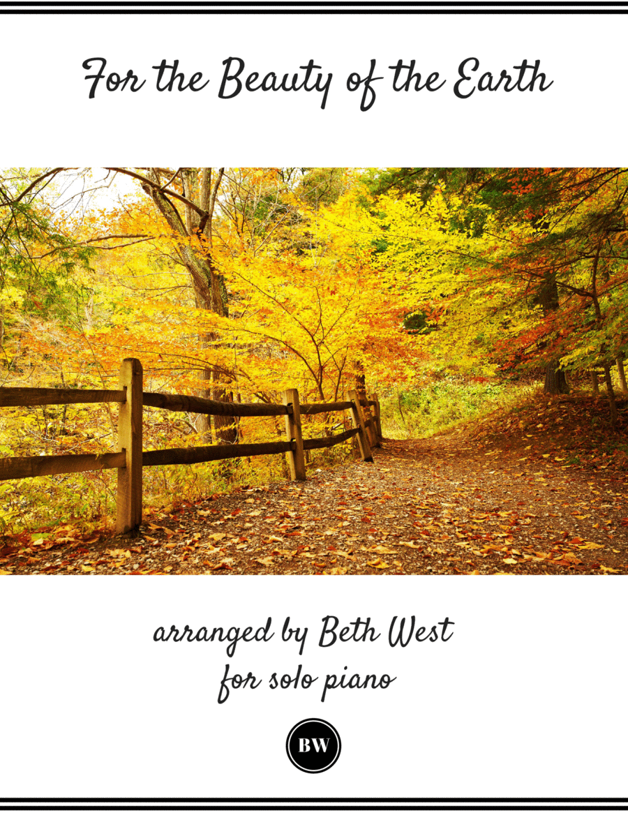 For the Beauty of the Earth Piano Solo scores gallery preview page 1