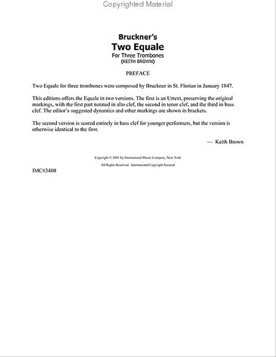 Two Equale Two Equale Trombone Trio scores gallery preview page 3