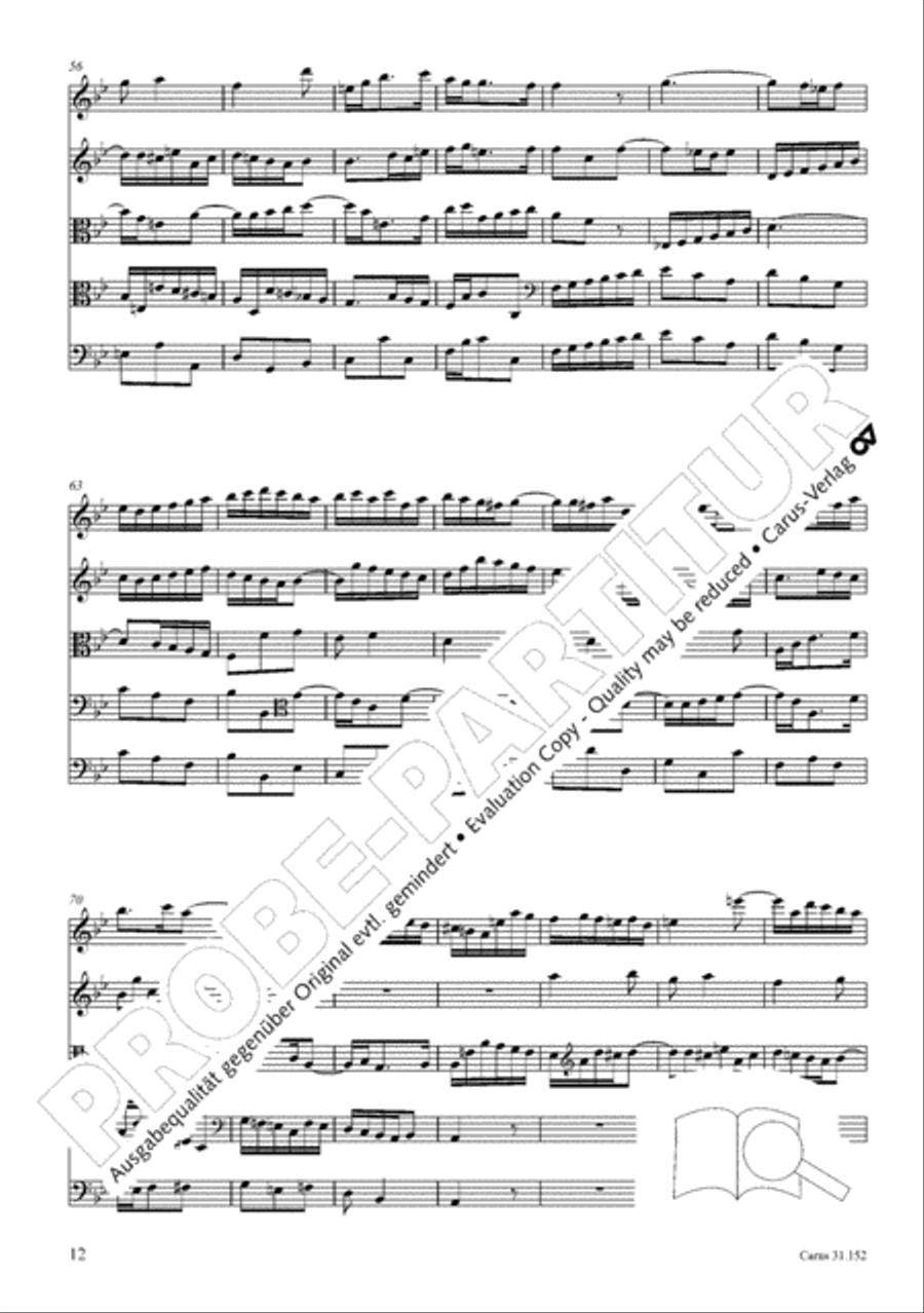 Walk on the path of faith (Tritt auf die Glaubensbahn) Orchestra scores gallery preview page 13